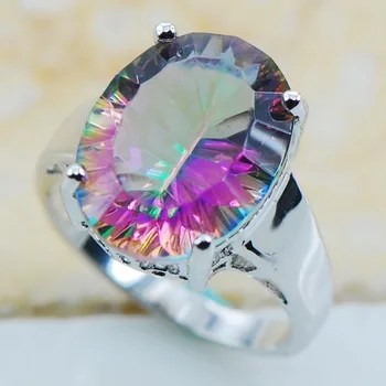 Rose Rainbow Crystal Zircon 925 Sterling Silver Top Quality Fancy Jewelry wedding Ring Size 6 7 8 9 10 11 F1157
Rose Rainbow Crystal Zircon 925 Sterling Silver Top Quality Fancy Jewelry wedding Ring Size 6 7 8 9 10 11 F1157