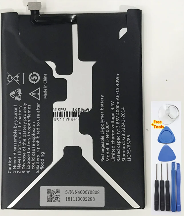 Original Quality Battery BL-N4000Y for Gionee X1S A1lite Batterie 4000mAh with Repair Tools for gift
Original Quality Battery BL-N4000Y for Gionee X1S A1lite Batterie 4000mAh with Repair Tools for gift
