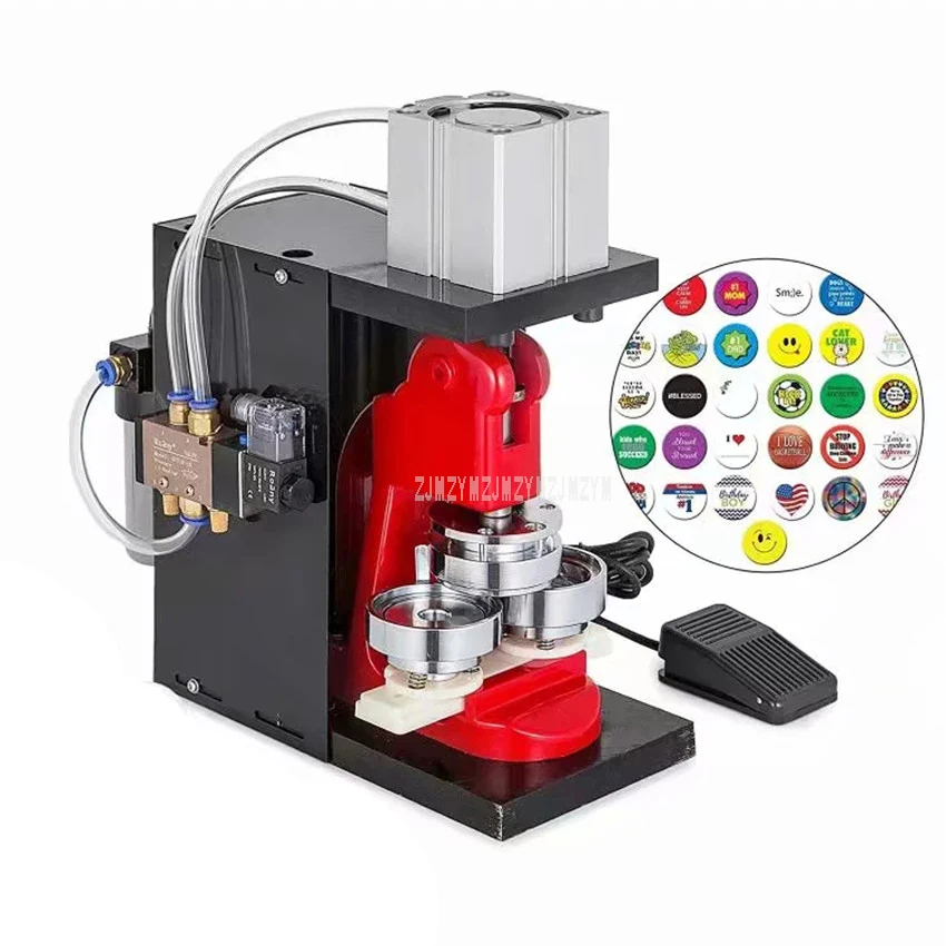 0.5W Penumatic Badge Making Machine 25/32/37/44/50/56/58/70/75MM Badge Maker Pin Button Press Cutter Making Machine 800pcs/hour
0.5W Penumatic Badge Making Machine 25/32/37/44/50/56/58/70/75MM Badge Maker Pin Button Press Cutter Making Machine 800pcs/hour