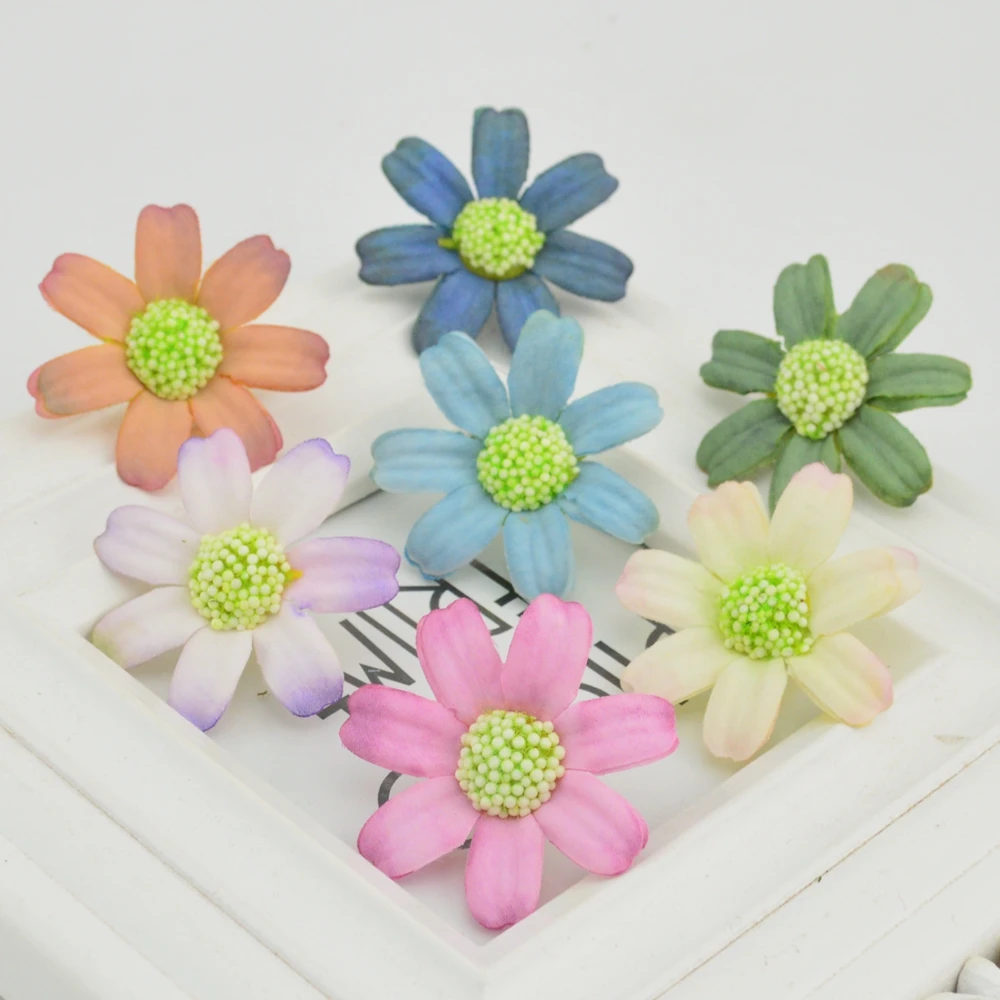 30pcs small silk daisy handmade artificial flower wedding decoration DIY wreath gift box scrapbooking craft roses
30pcs small silk daisy handmade artificial flower wedding decoration DIY wreath gift box scrapbooking craft roses