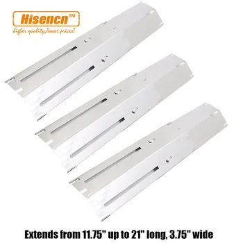 Hisencn 11.8 inch 3pcs/pak Universal Adjustable Heat Plate Shield Replacement for Gas Grill, Stainless Steel
Hisencn 11.8 inch 3pcs/pak Universal Adjustable Heat Plate Shield Replacement for Gas Grill, Stainless Steel