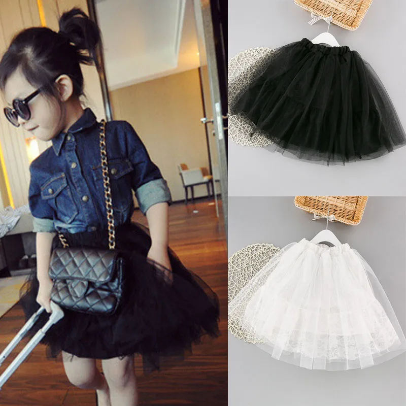 Summer saia for Girls pure gauze skirt Tutu hot new black body ball gown collocation personality gee jay 2-12Y | Мать и ребенок