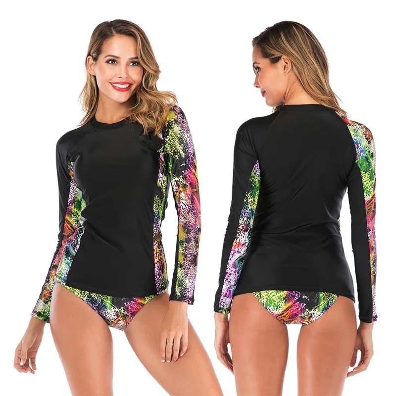 swimwear women rashguard Long Sleeve UV Sun Protection UPF 50+ Rash Guard Top 2 Piece Swimsuit Set
swimwear women rashguard Long Sleeve UV Sun Protection UPF 50+ Rash Guard Top 2 Piece Swimsuit Set