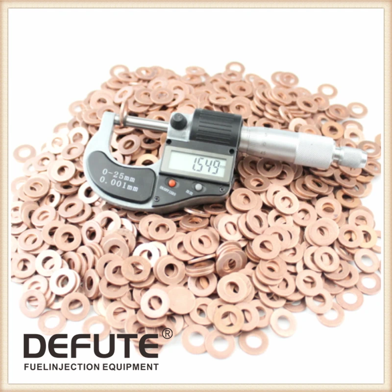 F00RJ01453 Common Rail Injector Copper Washers Shims Ring Gasket Size 15mm X 7mm X 1.5mm Thickness 1.5mm F00R J01 453
F00RJ01453 Common Rail Injector Copper Washers Shims Ring Gasket Size 15mm X 7mm X 1.5mm Thickness 1.5mm F00R J01 453