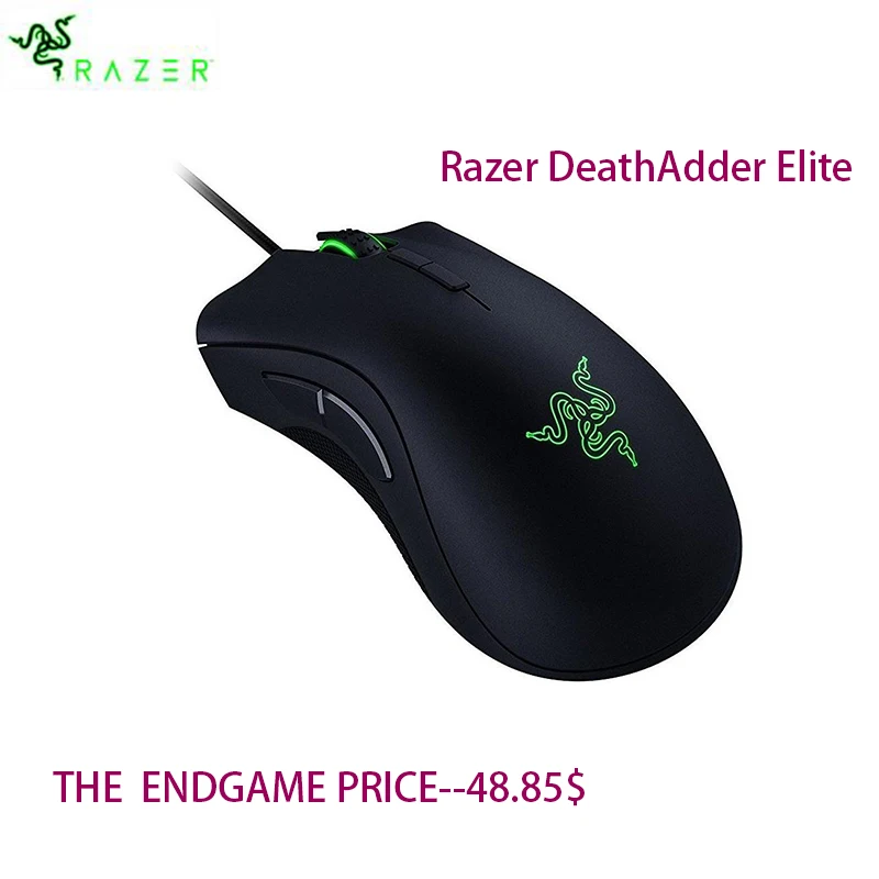 Razer DeathAdder Elite Wired Gaming Mouse 16000 DPI CHS Packaging Ergonomic Chroma Lighting Optimized 450 IPS eSports Mouse
Razer DeathAdder Elite Wired Gaming Mouse 16000 DPI CHS Packaging Ergonomic Chroma Lighting Optimized 450 IPS eSports Mouse