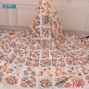Nigerian Lace Fabric 2019 High Quality African Lace Fabrics Organza Sequins Beads Embroidery French Tulle Lace Fabric YA2731B-2
Nigerian Lace Fabric 2019 High Quality African Lace Fabrics Organza Sequins Beads Embroidery French Tulle Lace Fabric YA2731B-2
