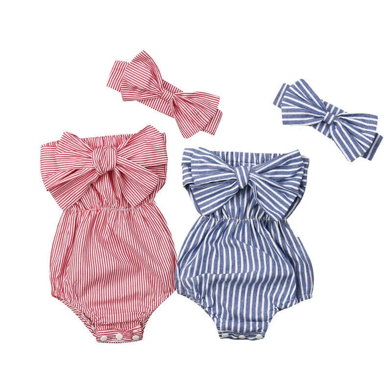 Baby Girls Pretty Romper 2019 New Newborn Baby Girls Princess Off Shoulder Striped Romper Sleeveless Bandeau Playsuit Outfits
Baby Girls Pretty Romper 2019 New Newborn Baby Girls Princess Off Shoulder Striped Romper Sleeveless Bandeau Playsuit Outfits
