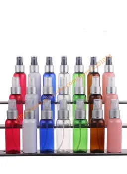 50ml pretty colors PET bottle with matte silver aluminum sprayer.mist PET bottle. travel refillable perfume container
50ml pretty colors PET bottle with matte silver aluminum sprayer.mist PET bottle. travel refillable perfume container