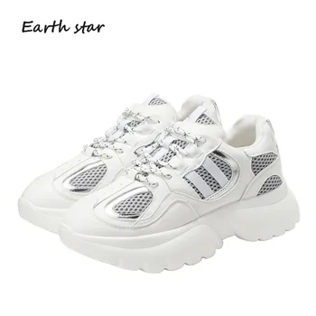 Leisure Shoes Women Fashion Brand Chunky Sneakers Platform zapatos de mujer 2019 Spring chaussures femme Patchwork Breathable
Leisure Shoes Women Fashion Brand Chunky Sneakers Platform zapatos de mujer 2019 Spring chaussures femme Patchwork Breathable