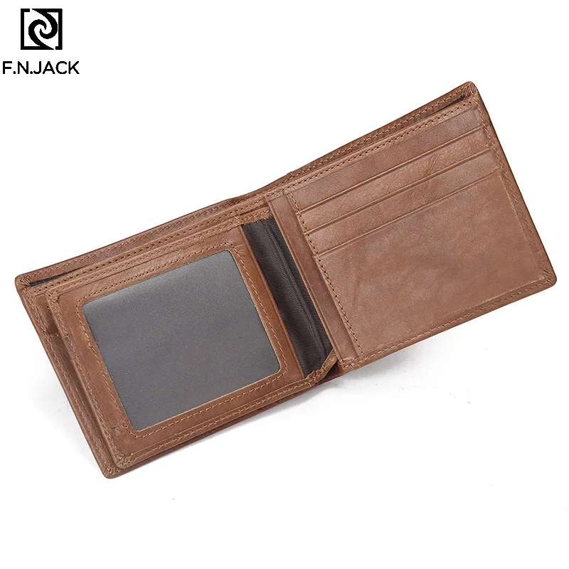 F.N.JACK Mens Leather Wallet Large Capacity Small Short Purse Designer Casual Wallets for Men Simple Brown Purses Money Bag
F.N.JACK Mens Leather Wallet Large Capacity Small Short Purse Designer Casual Wallets for Men Simple Brown Purses Money Bag