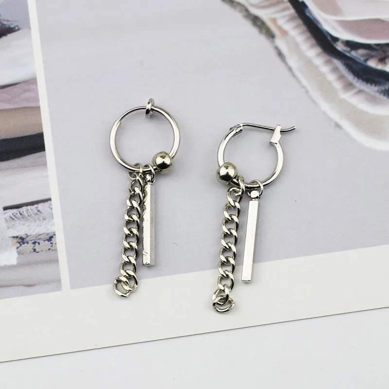 New KPOP DNA Korean V Pendientes Mujer Moda Geometric Steel Beads Chain Pillar Tassel Stud Earrings For Women Earring Men
New KPOP DNA Korean V Pendientes Mujer Moda Geometric Steel Beads Chain Pillar Tassel Stud Earrings For Women Earring Men