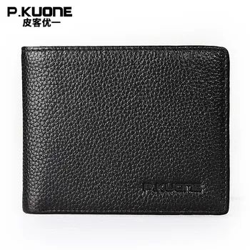 P.KUONE 2017 Genuine Leather short simple Purse Small Wallet Passport Cover Business Men Credit Card Holder Luxury Brand Clamp
P.KUONE 2017 Genuine Leather short simple Purse Small Wallet Passport Cover Business Men Credit Card Holder Luxury Brand Clamp