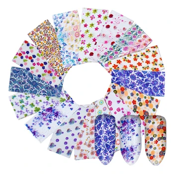 16pcs/ Nail Foils Colorful Flower Pattern Nail Art Stickers Decals DIY Glue Nail Art Transfer Decals Set Nail Decorations
16pcs/ Nail Foils Colorful Flower Pattern Nail Art Stickers Decals DIY Glue Nail Art Transfer Decals Set Nail Decorations