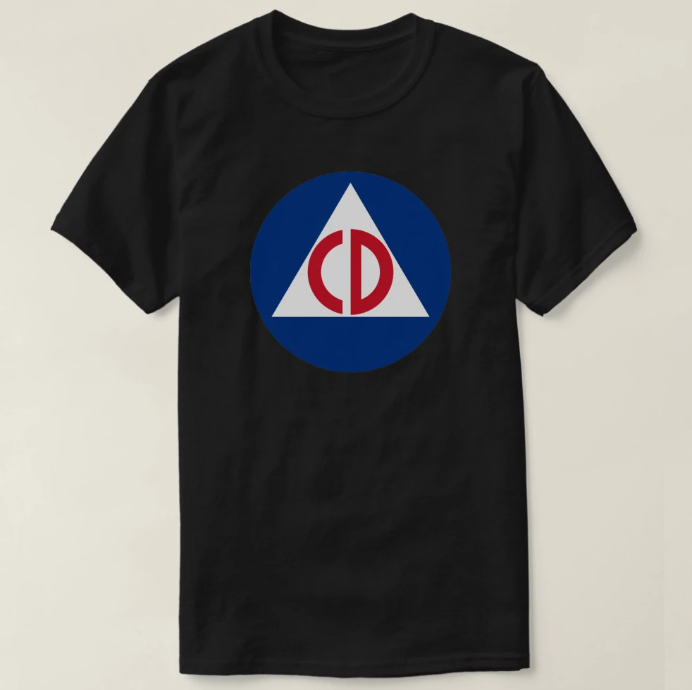 2019 Printed Men T Shirt Cotton Short Sleeve United States Civil Defense Logo Vintage Symbol T-Shirt Women tshirt
2019 Printed Men T Shirt Cotton Short Sleeve United States Civil Defense Logo Vintage Symbol T-Shirt Women tshirt
