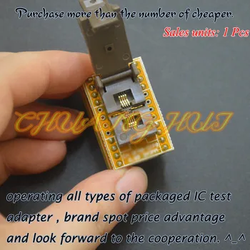 

IC TEST QFN8 to DIP8 Programmer adapter WSON8 DFN8 MLF8 test socket Pitch=0.65mm Size=3.3x3.3mm