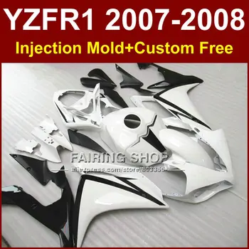 Classic white motorcycle fairings for YAMAHA YZFR1 2007 2008 Injection mold bodyworks YZF R1 YZF1000 body parts YZF 1000 07 08
Classic white motorcycle fairings for YAMAHA YZFR1 2007 2008 Injection mold bodyworks YZF R1 YZF1000 body parts YZF 1000 07 08