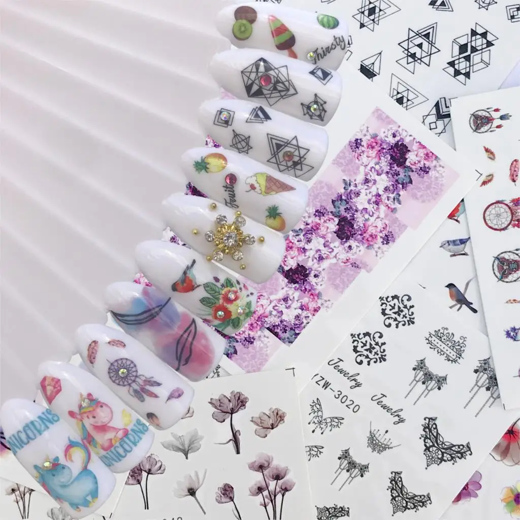 LCJ 10 Styles For Choose Flower Bird Negative Space Necklace Pattern Nail Art Water Transfer Sticker Decals DIY Tips
LCJ 10 Styles For Choose Flower Bird Negative Space Necklace Pattern Nail Art Water Transfer Sticker Decals DIY Tips