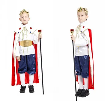 Halloween children's The king prince with crown cosplay costume masquerade party performance clothes show costume dress
Halloween children's The king prince with crown cosplay costume masquerade party performance clothes show costume dress