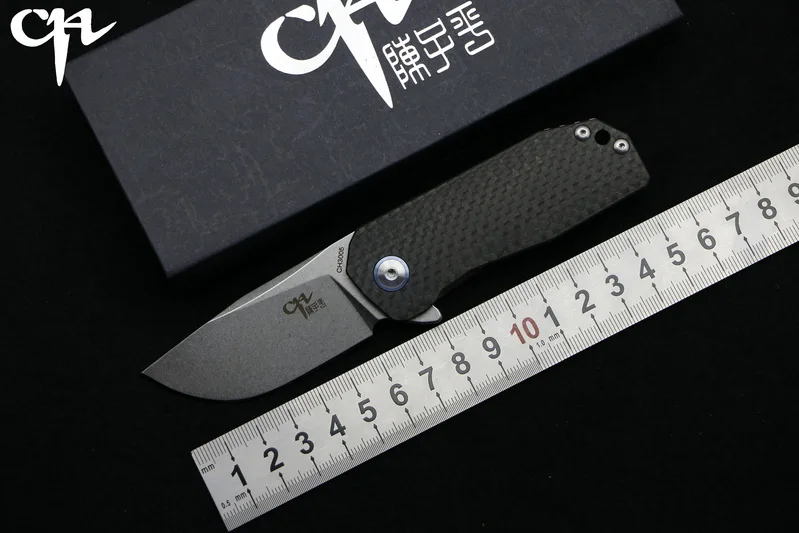 NEW CH3005 folding knife AUS-8 Blade ball bearings titanium + carbon fiber handle camping hunting pocket fruit Knives EDC tools
NEW CH3005 folding knife AUS-8 Blade ball bearings titanium + carbon fiber handle camping hunting pocket fruit Knives EDC tools