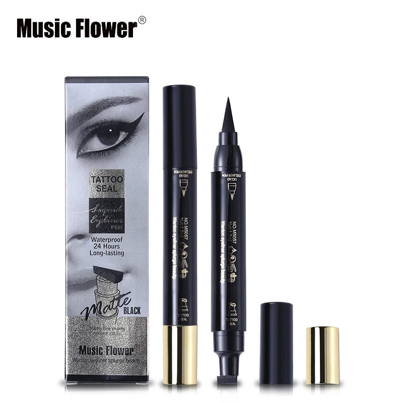 Music Flower Eyeliner Pencil Makeup Waterproof Stamp Liquid Eyeliner Pen Matte Black Eye Liner Tattoo 24H Long-lasting Kit Tools
Music Flower Eyeliner Pencil Makeup Waterproof Stamp Liquid Eyeliner Pen Matte Black Eye Liner Tattoo 24H Long-lasting Kit Tools