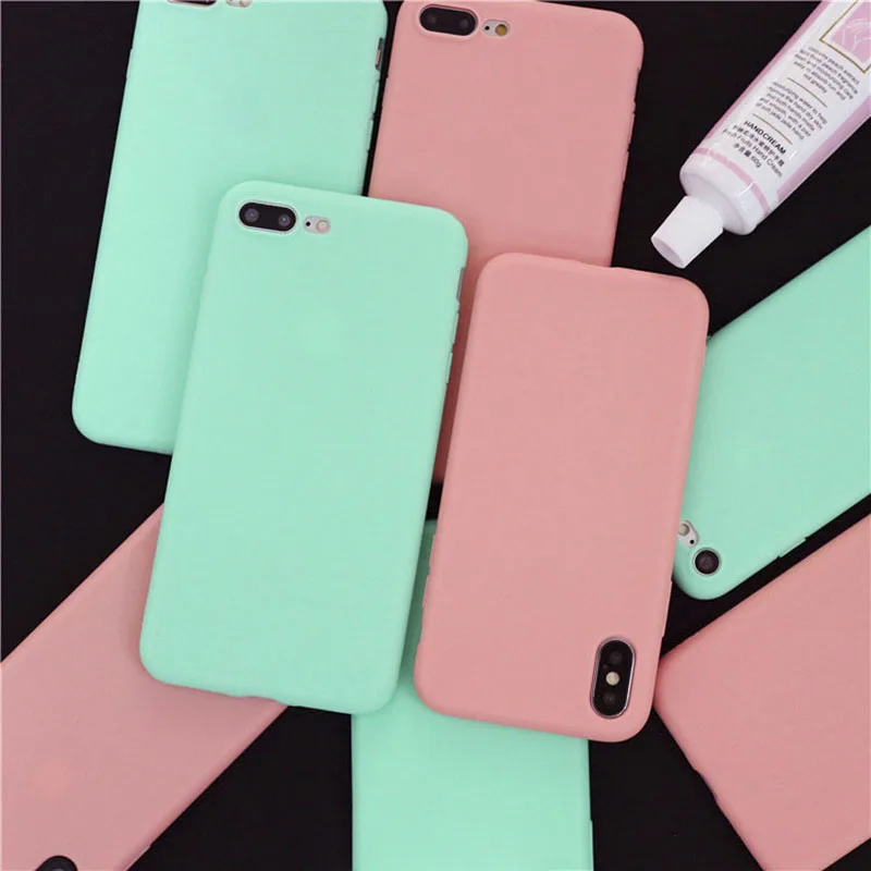 LACK Candy Color Phone Case For iphone X 6 6S 7 8 Plus Back Cover Soft TPU Silicone Couples Cases Cute Cartoon Simple Coque Capa
LACK Candy Color Phone Case For iphone X 6 6S 7 8 Plus Back Cover Soft TPU Silicone Couples Cases Cute Cartoon Simple Coque Capa