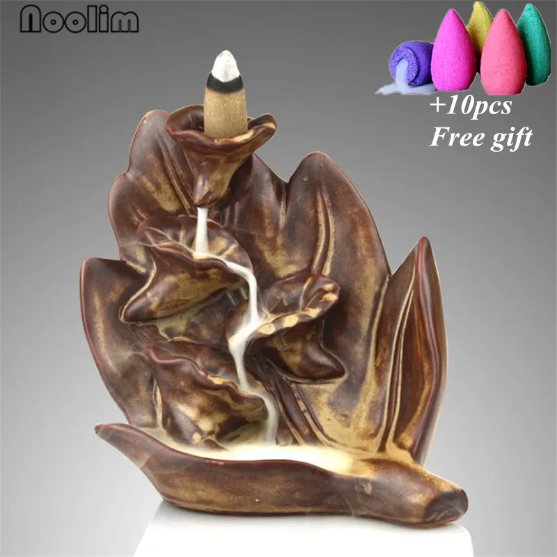 Retro Zen Lotus Ceramic Backflow Incense Burner Waterfall Incense Holder Censer Aromatherapy Home Decor+10Pcs Free Cones
Retro Zen Lotus Ceramic Backflow Incense Burner Waterfall Incense Holder Censer Aromatherapy Home Decor+10Pcs Free Cones