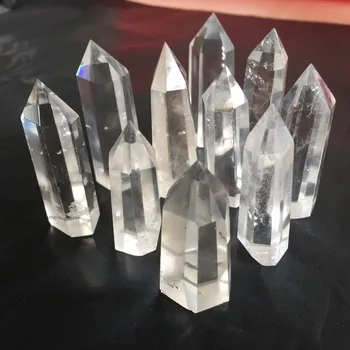10pcs a lots AAA+++ Natural Very Clear Transparent Reiki Quartz Crystal Healing Polished Single Point Wand feng shui product
10pcs a lots AAA+++ Natural Very Clear Transparent Reiki Quartz Crystal Healing Polished Single Point Wand feng shui product