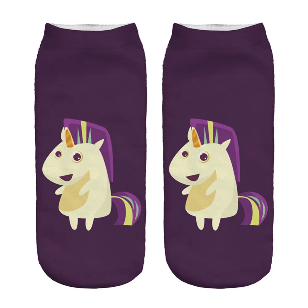 Socks 1pair New 3D Cute Unicornio Printed sock New Unisex Low Ankle Sock Soft Dark Purple sock Casual Charactor Wholesale
Socks 1pair New 3D Cute Unicornio Printed sock New Unisex Low Ankle Sock Soft Dark Purple sock Casual Charactor Wholesale
