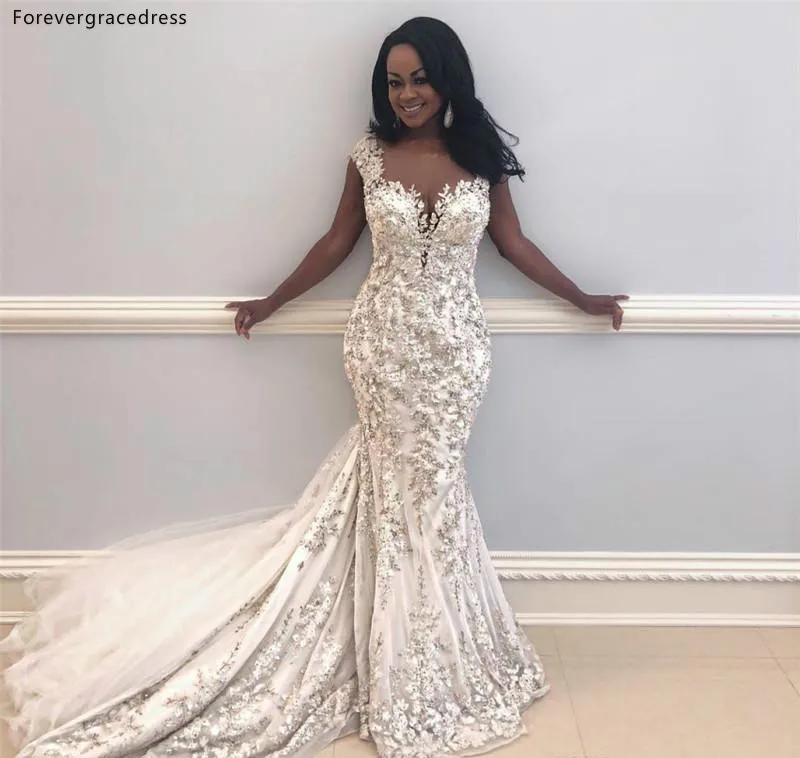 Mermaid Wedding Dress 2019 Dubai African Black Girls Appliques Garden Country Church Bride Bridal Gown Custom Made Plus Size
Mermaid Wedding Dress 2019 Dubai African Black Girls Appliques Garden Country Church Bride Bridal Gown Custom Made Plus Size