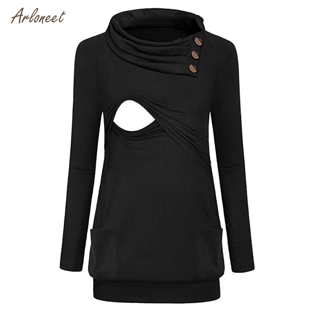 ARLONEE Maternity Clothes Pregnant Top Button Long Sleeve Maternity T Shirts Womens Clothing Pregnancy Tee Shirt high quality
ARLONEE Maternity Clothes Pregnant Top Button Long Sleeve Maternity T Shirts Womens Clothing Pregnancy Tee Shirt high quality