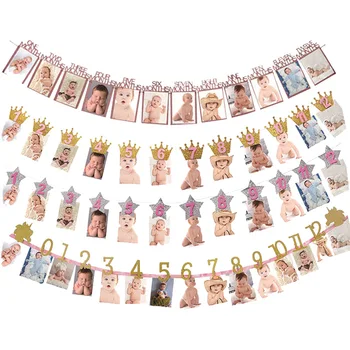 1set DIY 12 Months Photo Frame Clips Newborn Baby Anniversary Birthday Photo Banner Garland Baby Shower 1st Birthday Party Decor
1set DIY 12 Months Photo Frame Clips Newborn Baby Anniversary Birthday Photo Banner Garland Baby Shower 1st Birthday Party Decor