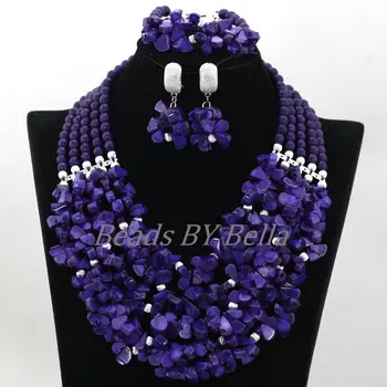 New Purple Coral Beads Nigerian Wedding Indian Bridal Jewelry Sets Statement Necklace Lace Jewelry Sets Free Shipping ABK873
New Purple Coral Beads Nigerian Wedding Indian Bridal Jewelry Sets Statement Necklace Lace Jewelry Sets Free Shipping ABK873