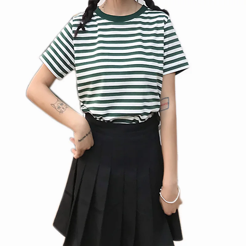2019Women Yellow and Black Striped T-shirts Round Neck Collar Loosen Half Sleeve Female T-Shirt Casual Ladies Tops and Clothing
2019Women Yellow and Black Striped T-shirts Round Neck Collar Loosen Half Sleeve Female T-Shirt Casual Ladies Tops and Clothing