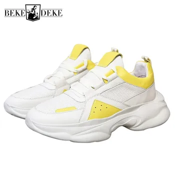 Genuine Leather Designer Height Increasing Sneakers Men Summer Street Chunky Casual Shoes Platform Trainers Zapatillas Hombre
Genuine Leather Designer Height Increasing Sneakers Men Summer Street Chunky Casual Shoes Platform Trainers Zapatillas Hombre