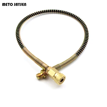 Paintball High Pressure Hose for Pneumatics Equipment 50cm Long with Spring Wrapped M10*1 Male with Quick Disconnect HQC01
Paintball High Pressure Hose for Pneumatics Equipment 50cm Long with Spring Wrapped M10*1 Male with Quick Disconnect HQC01