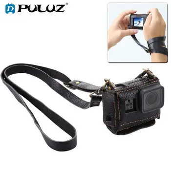 For GoPro HERO 5, PULUZ Genuine Leather Housing Case Cover + Neck Strap & UV Lens
For GoPro HERO 5, PULUZ Genuine Leather Housing Case Cover + Neck Strap & UV Lens