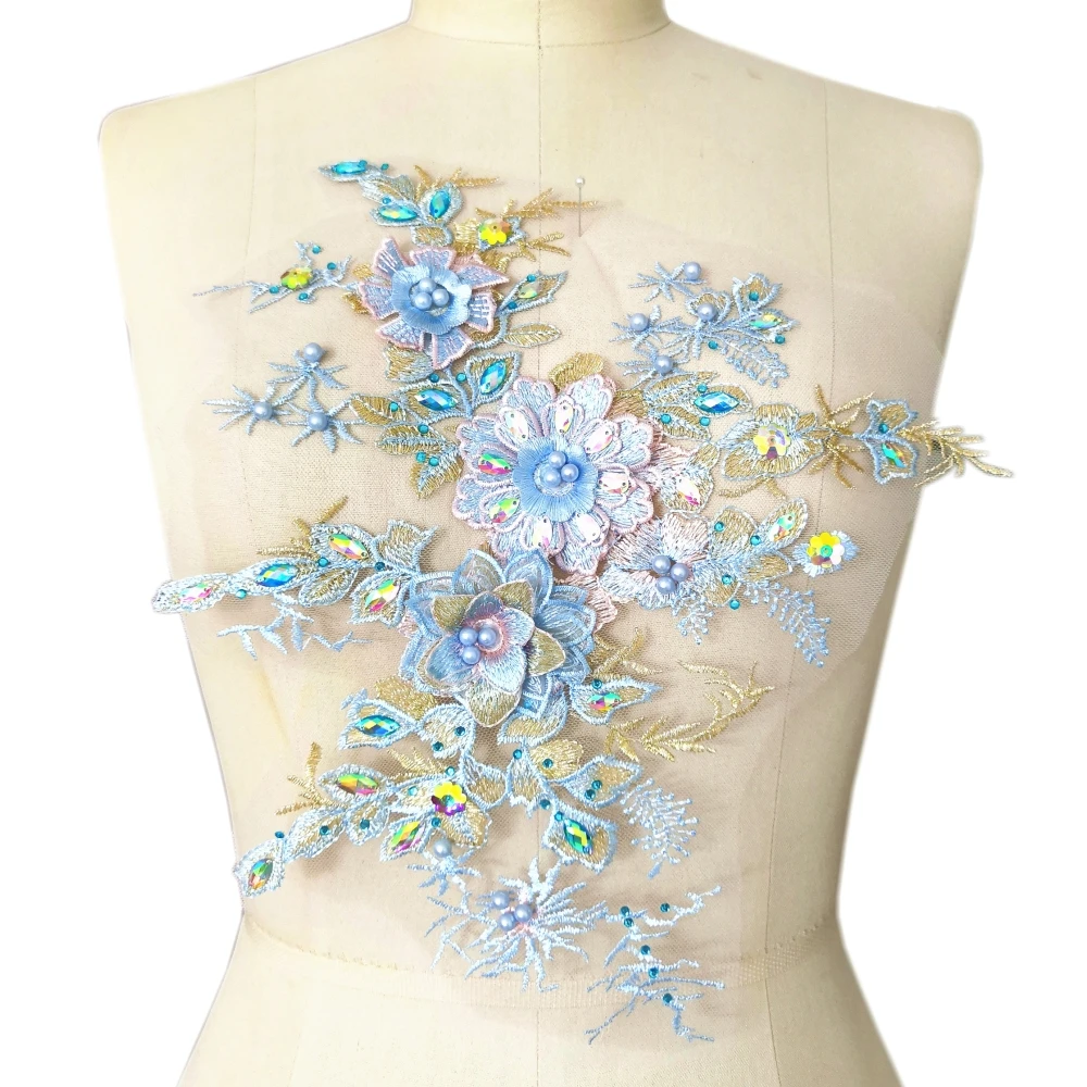 3D LACE 29x34cm Dance Women's Clothes Bridal Wedding Sew on Rhinestones Patches Appliques Diy Beads Sewing Costumes Decorations
3D LACE 29x34cm Dance Women's Clothes Bridal Wedding Sew on Rhinestones Patches Appliques Diy Beads Sewing Costumes Decorations