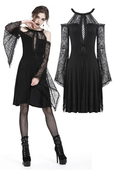 Darkinlove Women Gothic Black Lace Dress Sexy Hollow Out Party Dress Women Long Sleeve Steampunk Dress
Darkinlove Women Gothic Black Lace Dress Sexy Hollow Out Party Dress Women Long Sleeve Steampunk Dress