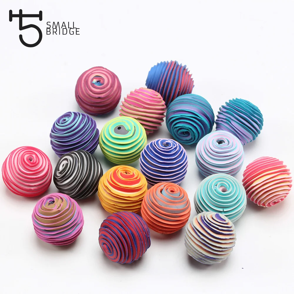 10 12 20mm Mix Color Polymer Clay Beads Jewelry Making Diy Components Spiral Ball Round Fimo Spacer Beads Wholesale U201
10 12 20mm Mix Color Polymer Clay Beads Jewelry Making Diy Components Spiral Ball Round Fimo Spacer Beads Wholesale U201