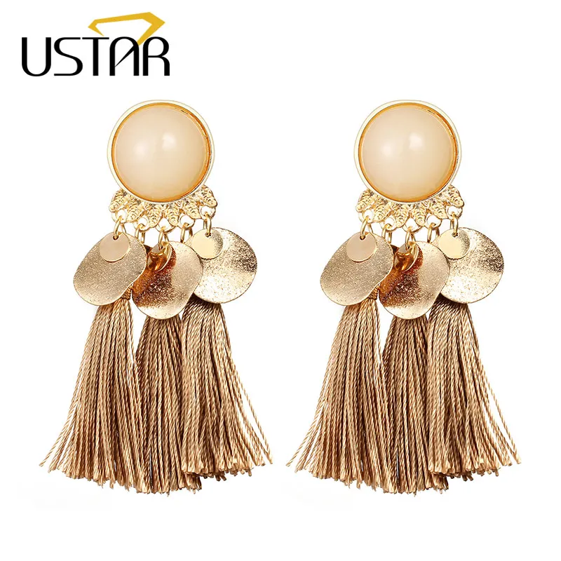USTAR Bohemia Tassel Earrings for Women statement fringe Earrings female 2018 Fashion modern Jewelry hanging oorbellen hangers
USTAR Bohemia Tassel Earrings for Women statement fringe Earrings female 2018 Fashion modern Jewelry hanging oorbellen hangers