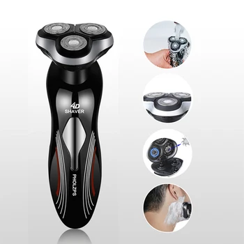 Electric Shaver With Three Floating Blades Rechargeable Beard Razor For Men Equipped With Nose Hair Trimmer And Sideburns Cutter
Electric Shaver With Three Floating Blades Rechargeable Beard Razor For Men Equipped With Nose Hair Trimmer And Sideburns Cutter