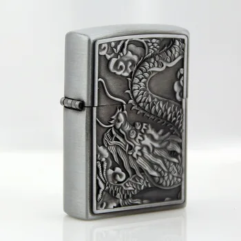 Chinese Dragon Gas Cigarette Lighter Cigarettes Kerosene Flint Petrol Vintage Gasoline Lighter Oil Petrol Refillable
Chinese Dragon Gas Cigarette Lighter Cigarettes Kerosene Flint Petrol Vintage Gasoline Lighter Oil Petrol Refillable