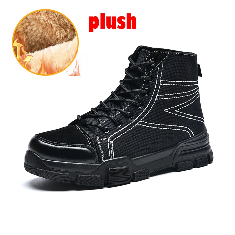 Martin Boots Cotton Fabric Plush Boots Men Shoes Winter Snow Boot Warm Lace Up High Top Fashion Men Sneakers Cowboy Casual Shoes
Martin Boots Cotton Fabric Plush Boots Men Shoes Winter Snow Boot Warm Lace Up High Top Fashion Men Sneakers Cowboy Casual Shoes