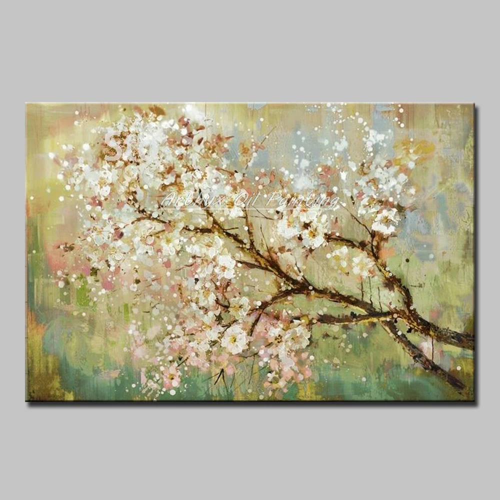 Arthyx Hand Painted Modern Home Decor Wall Art Pictures Plum Blossom White Flowers Tree Oil Paintings on Canvas For Living Room
Arthyx Hand Painted Modern Home Decor Wall Art Pictures Plum Blossom White Flowers Tree Oil Paintings on Canvas For Living Room