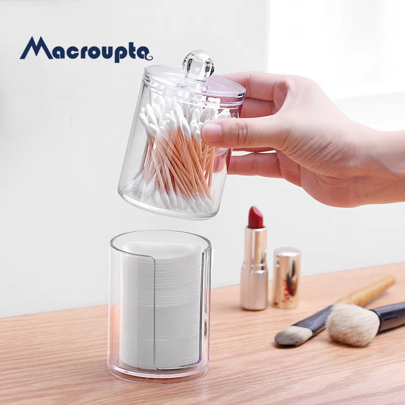 Acrylic Round Qtip Container Cosmetic Makeup Cotton Multifunctional Pad Organizer Jewelry Storage Box Holder and Candy Jars
Acrylic Round Qtip Container Cosmetic Makeup Cotton Multifunctional Pad Organizer Jewelry Storage Box Holder and Candy Jars