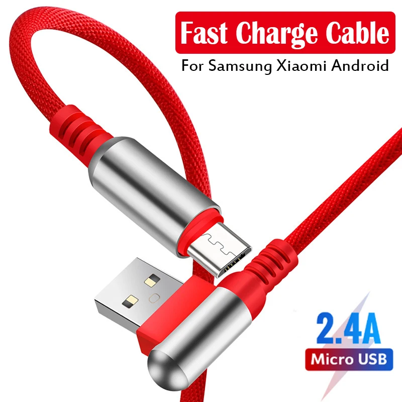 Micro USB Cable 2A Fast Charger USB Cord 90 degree elbow Nylon Braided Data Cable For Samsung Xiaomi LG Tablet Android Phone
Micro USB Cable 2A Fast Charger USB Cord 90 degree elbow Nylon Braided Data Cable For Samsung Xiaomi LG Tablet Android Phone