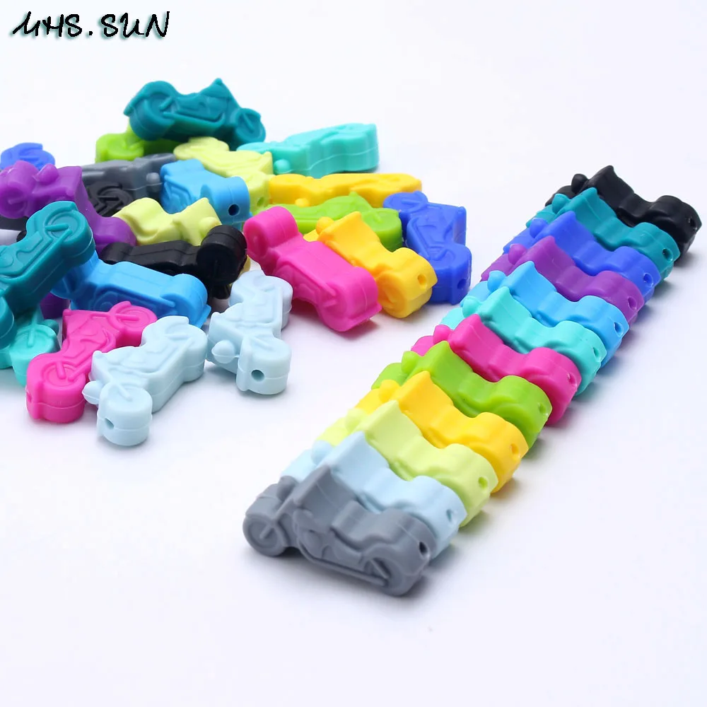 MHS.SUN 15pcs Special teething motorcycle silicone beads real food grade baby chewing bead loose for DIY nursing infant jewelry
MHS.SUN 15pcs Special teething motorcycle silicone beads real food grade baby chewing bead loose for DIY nursing infant jewelry