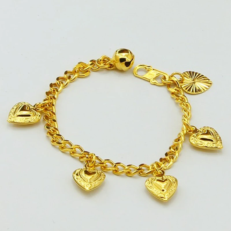 promotion pure gold color baby / children chain bracelet,fashion Kids bracelet,24K GP yellow 3mm chain with hearts Bracelet 14cm
promotion pure gold color baby / children chain bracelet,fashion Kids bracelet,24K GP yellow 3mm chain with hearts Bracelet 14cm