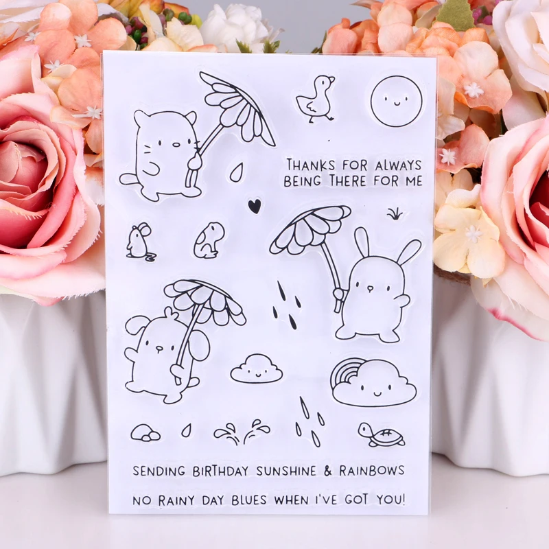 Animal/cartoon Transparent Rubber Silicone Clear Stamps for Tampons Seal Background Collage Stamp Holiday card Card Making Diy
Animal/cartoon Transparent Rubber Silicone Clear Stamps for Tampons Seal Background Collage Stamp Holiday card Card Making Diy
