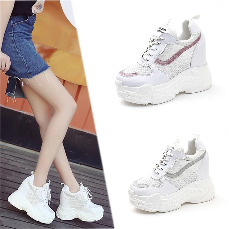 Women's Increase Shoes Casual Platform Wedge Sneakers Ladies Breathable White Shoes Female Krasovki Tenis Feminino
Women's Increase Shoes Casual Platform Wedge Sneakers Ladies Breathable White Shoes Female Krasovki Tenis Feminino